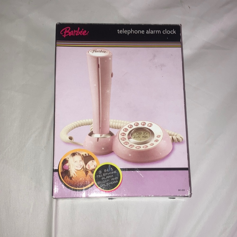 Barbie Telephone Alarm Clock 2005 Mattel